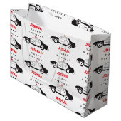 Spielzeugpolizei Individuelle Name Kindergeburtsta Große Geschenktüte (Vorderseite Schrägansicht)