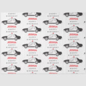 Spielzeugpolizei Individuelle Name Kindergeburtsta Seidenpapier (Vorderseite)