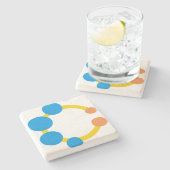 Spielzeugrattle Steinuntersetzer (Seitenansicht)