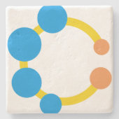 Spielzeugrattle Steinuntersetzer (Vorderseite)