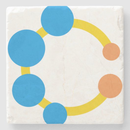 Spielzeugrattle Steinuntersetzer (Vorderseite)