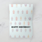 Spielzeugrobot Custom Birthday Card Karte (Innenseite)
