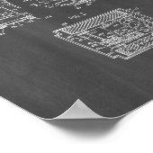 Spielzeugrobot-Patent - Chalkboard Poster (Ecke)