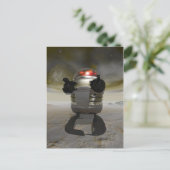 Spielzeugroboter auf einem Alien-Planeten Postkart Postkarte (Stehend Vorderseite)