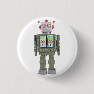 Spielzeugroboter Button