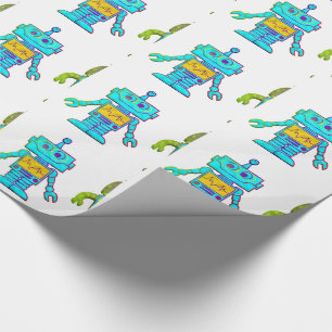 Spielzeugroboter Geschenkpapier