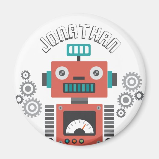 Spielzeugroboter Magnet (Vorne)