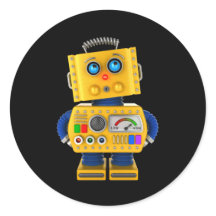 Spielzeugroboter mit unscheinbarer Ausstrahlung