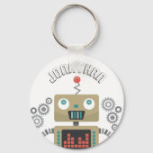 Spielzeugroboter Schlüsselanhänger (Vorderseite)