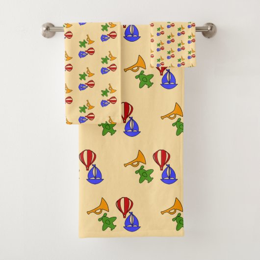 Spielzeugsammlung Kindercreme Badhandtuch Set (Insitu)