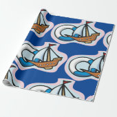 Spielzeugschiff Geschenkpapier (Ungerollt)