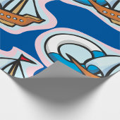 Spielzeugschiff Geschenkpapier