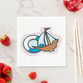 Spielzeugschiff Serviette