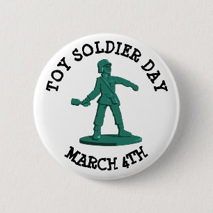 Spielzeugsoldat Day März 4. Funny Holidays Schaltf Button