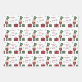 Spielzeugsoldat Kindername Liebe Weihnachten Geschenkpapier Set (Vorderseite)