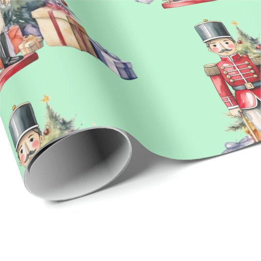 Spielzeugsoldier-Muster Geschenkpapier (Rolleneckpunkt)