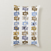 Spielzeugteddymuster Zierkissen (Rückseite(Vertikal))