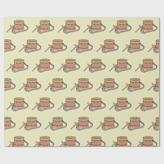 Spielzeugtrommel Geschenkpapier (Flach)