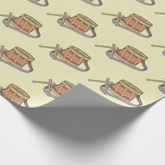 Spielzeugtrommel Geschenkpapier (Ecke)