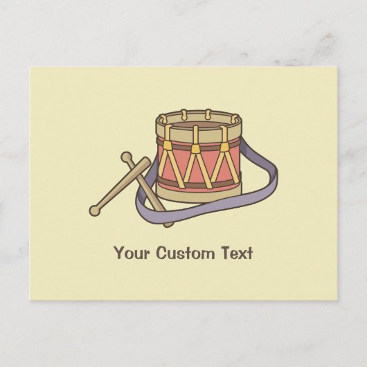 Spielzeugtrommel Postkarte (Vorderseite)