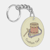 Spielzeugtrommel Schlüsselanhänger (Vorderseite links)