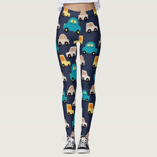 Spielzeugwagen Leggings (Vorderseite)