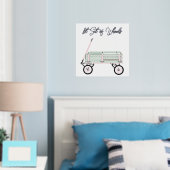 Spielzeugwagen mit Foil Text Print Poster (In Situ (Schlafzimmer))