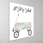 Spielzeugwagen mit Foil Text Print Poster (Ablage )
