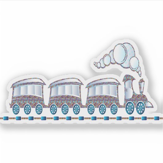 Spielzeugzug Aufkleber (Vorderseite)