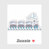 Spielzeugzug Aufkleber (Blatt)