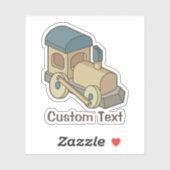 Spielzeugzug Aufkleber (Blatt)