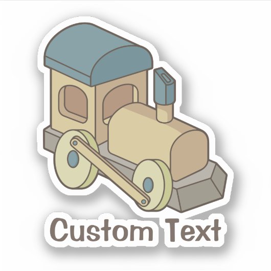 Spielzeugzug Aufkleber (Vorderseite)