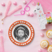 Spielzeugzug Baby Foto Pappteller (Party)