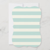 Spielzeugzug; braun, orange, gelb, Aquamarin, blau Einladung (Rückseite)