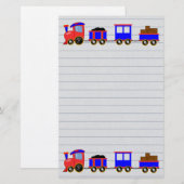 Spielzeugzug Briefpapier (Vorne/Hinten)