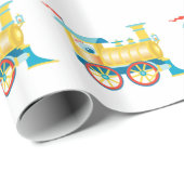 Spielzeugzug für Kinder Geschenkpapier (Rolleneckpunkt)