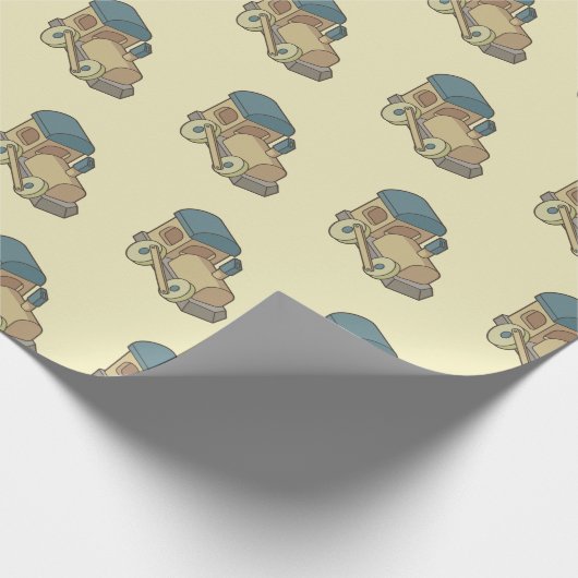 Spielzeugzug Geschenkpapier (Ecke)