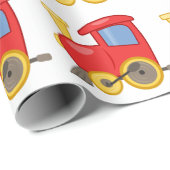 Spielzeugzug Geschenkpapier (Rolleneckpunkt)