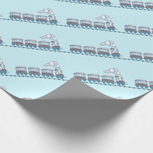 Spielzeugzug Geschenkpapier (Ecke)