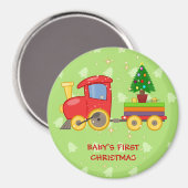 Spielzeugzug, Kinderweihnacht, Magnet (Vorderseite/Rückseite)