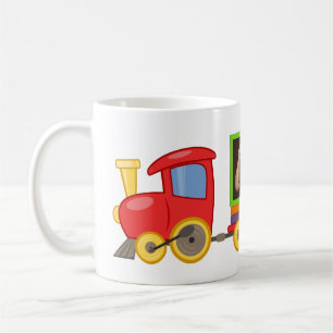 Spielzeugzug Kleinkind Junge Geburtstag Blau Kaffeetasse