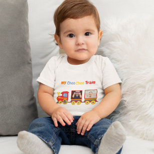 Spielzeugzug Kleinkinder Jungen Geburtstag blau Baby T-shirt