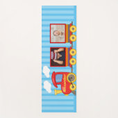 Spielzeugzug Kleinkinder Jungen Geburtstag blau Yogamatte (Vorderseite)