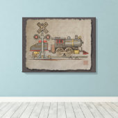 Spielzeugzug Leinwanddruck (Insitu (Holzboden))