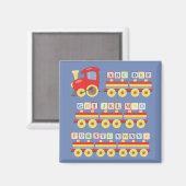 Spielzeugzug mit Alphabet Blocks Kinder Magnet (Vorderseite/Rückseite)