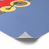 Spielzeugzug mit Alphabet Blocks Poster (Ecke)