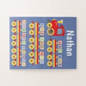 Spielzeugzug mit Alphabet Blocks Puzzle (Horizontal)