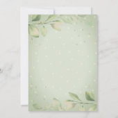 Spielzeugzug mit Babydusche Einladung (Rückseite)