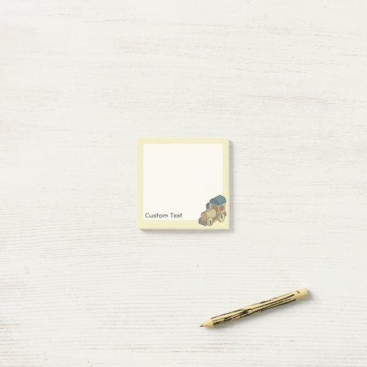 Spielzeugzug Post-it Klebezettel (Auf Schreibtisch)
