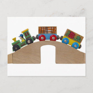 Spielzeugzug Postkarte